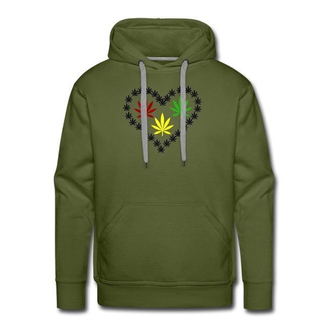 Green Ganja Love Hoodie