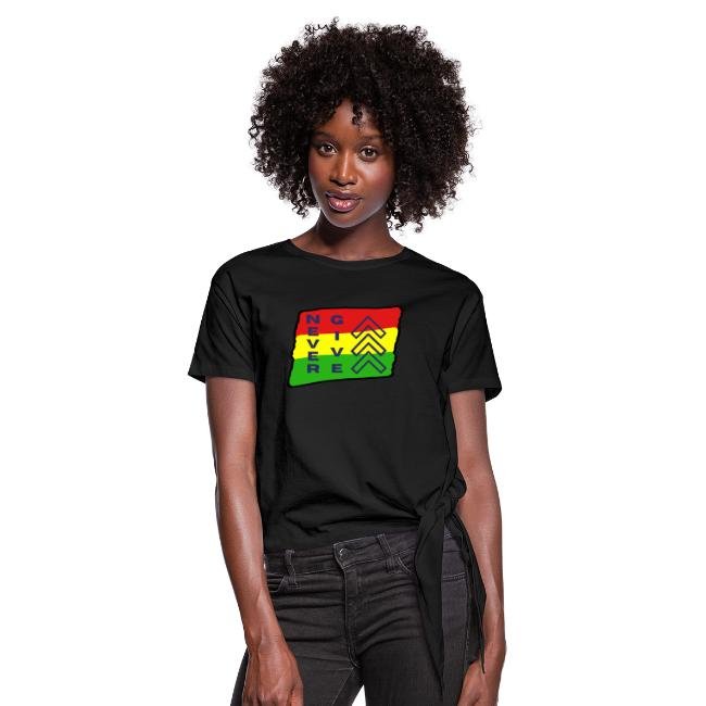 Never Give Up Reggae Mix Female T Shirt